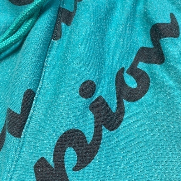 Champion Reverse Weave All over Print Script Green Shorts Size Medium - Picture 12 of 12